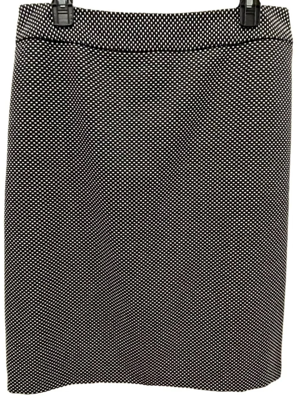 Navy White Polka Dot Pencil Skirt Size 10 Jones New York